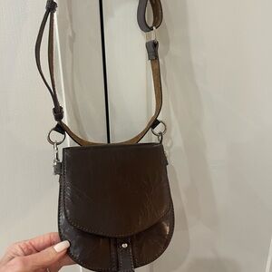 Brown Leather Waist Belt Bag
